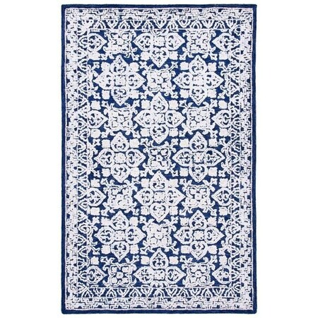 Safavieh Aspen Rectangle Area RugNavy & Ivory 5 x 8 ft. APN296N-5